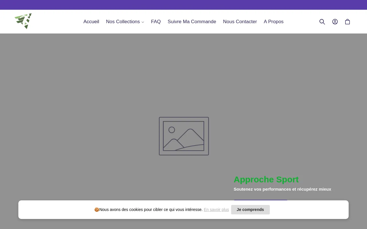 Approche sport website screenshot