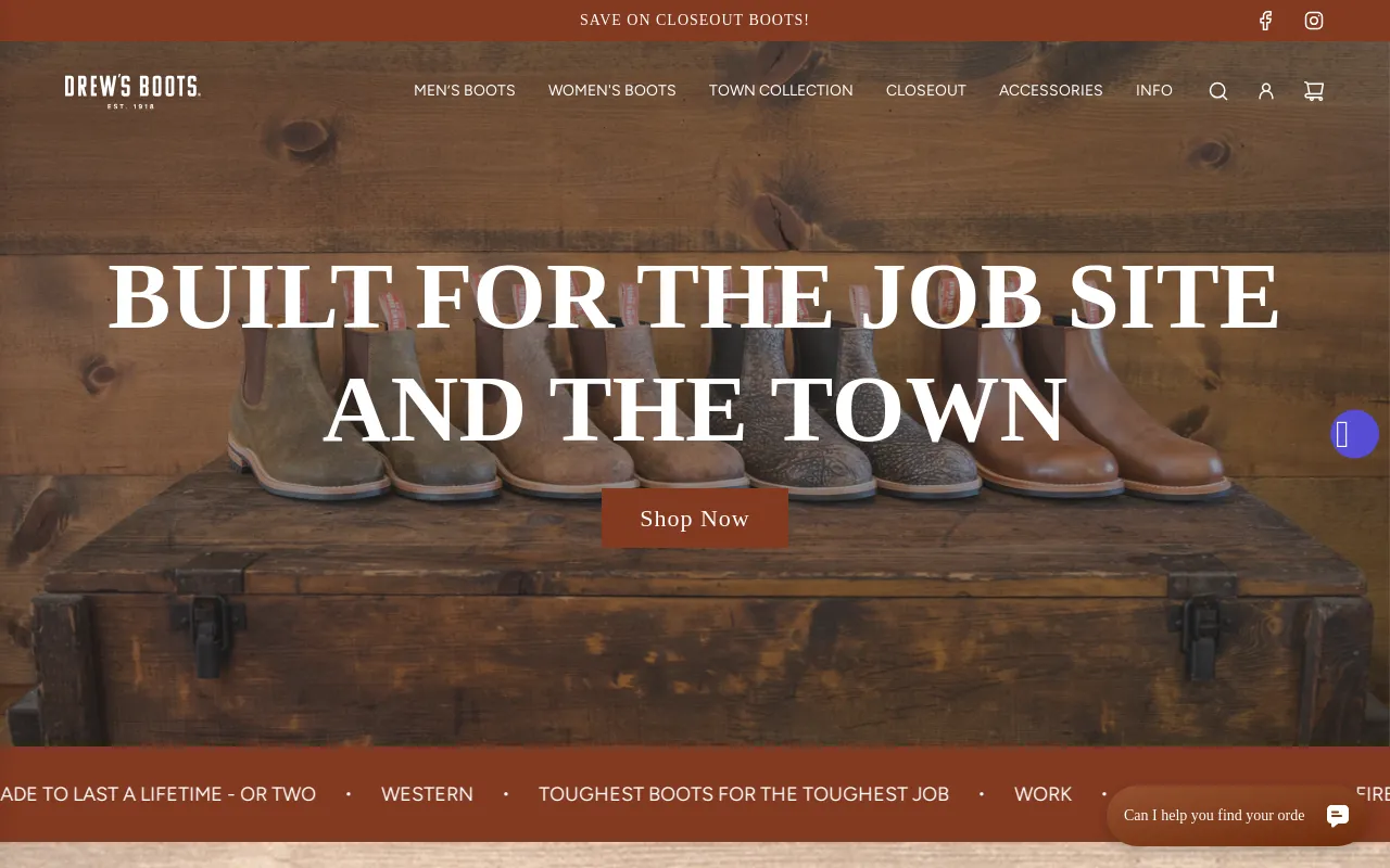 Drew's Boots screenshot