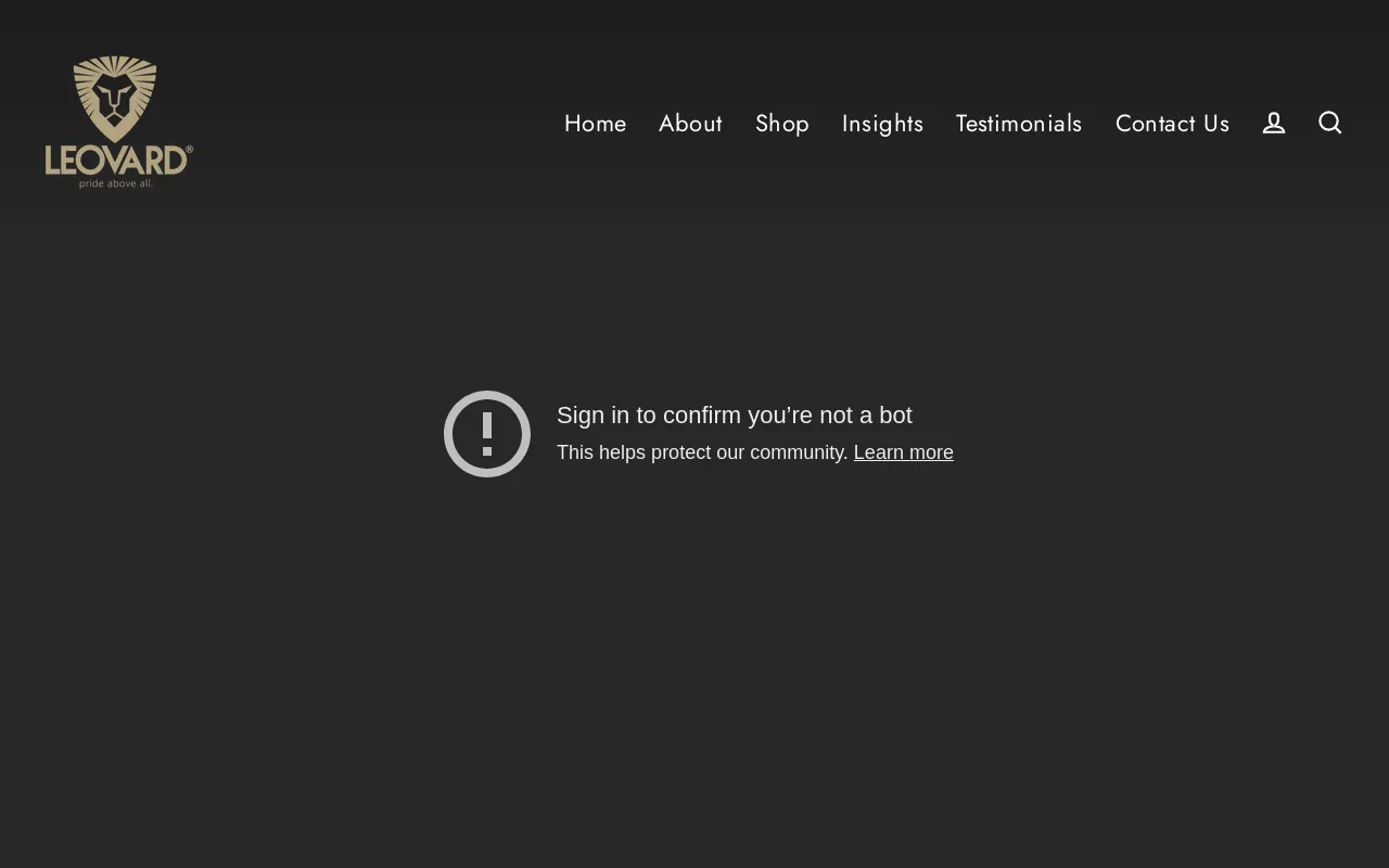 Leovard Company website screenshot