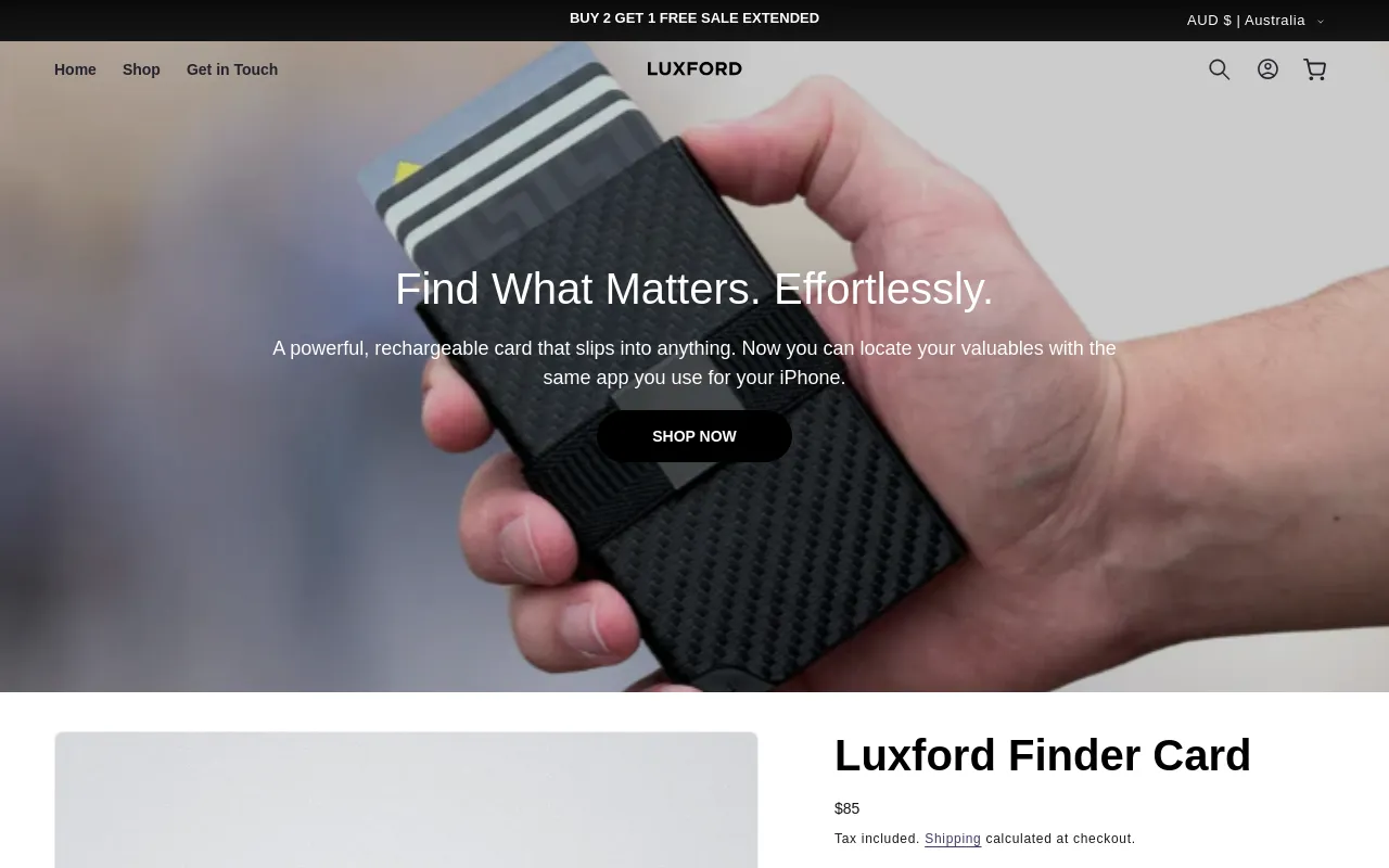 Luxford Wallets screenshot
