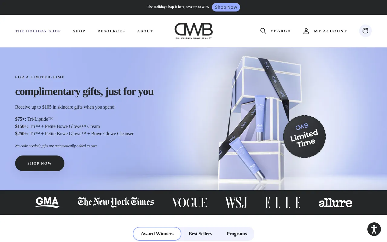 Dr. Whitney Bowe Beauty screenshot