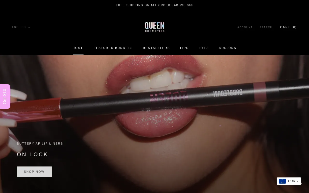 Queen cosmetics screenshot