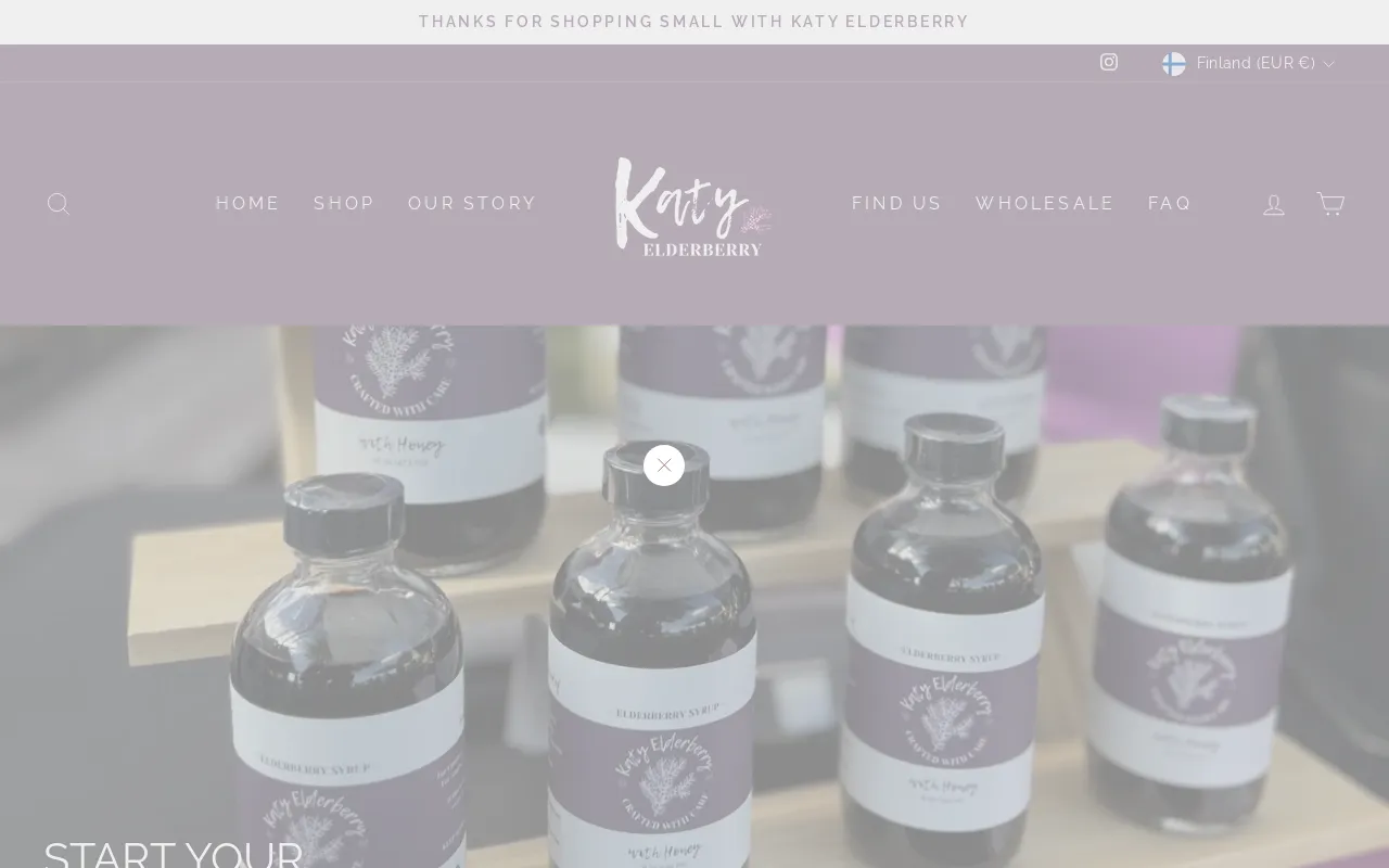 Katy Elderberry website screenshot