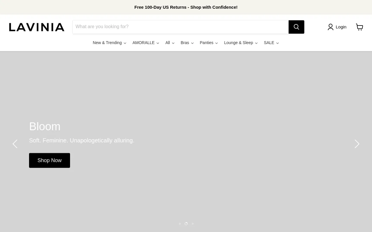 Lavinia Lingerie screenshot