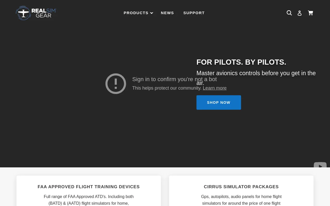 RealSimGear.com screenshot