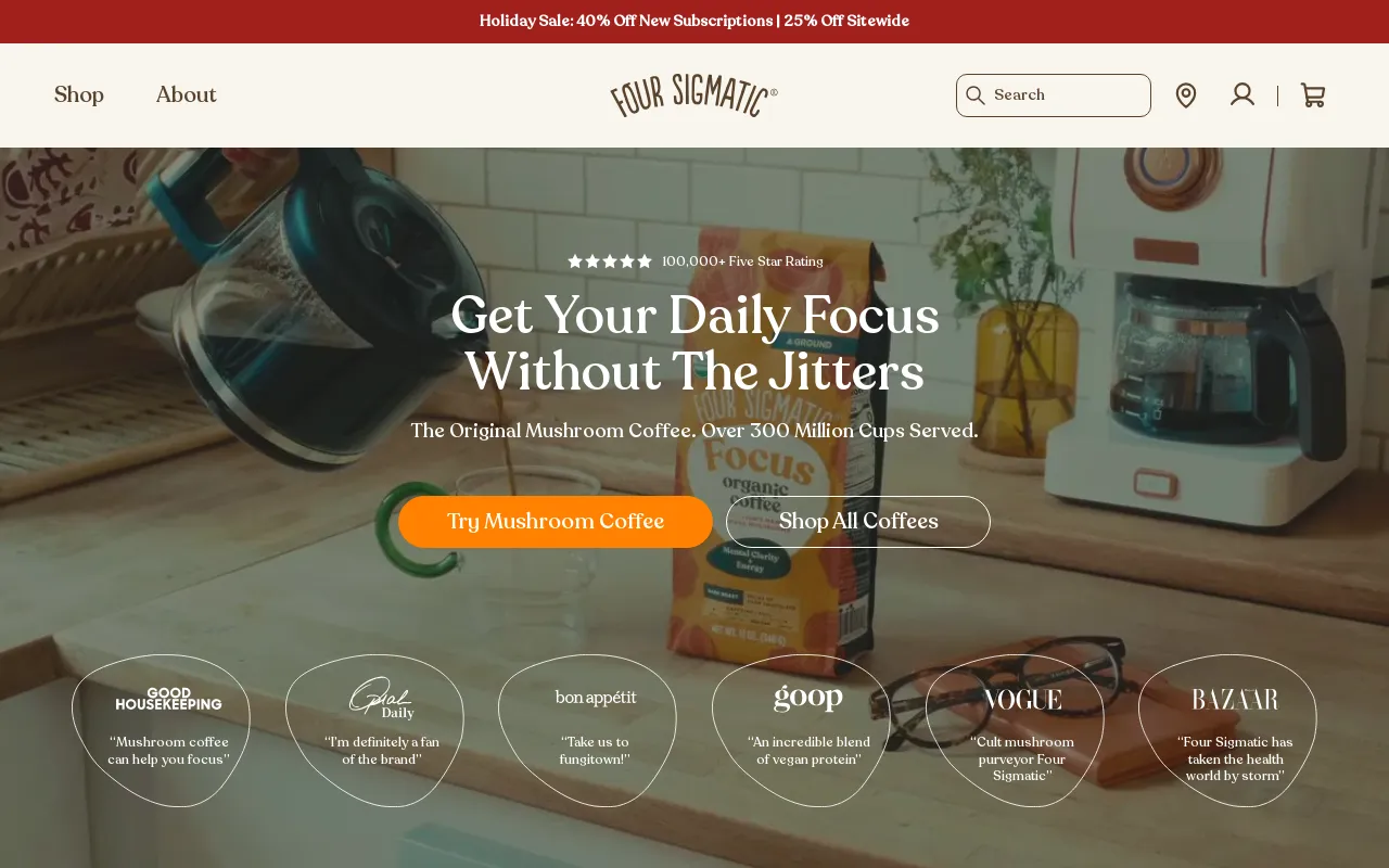 Four Sigmatic screenshot