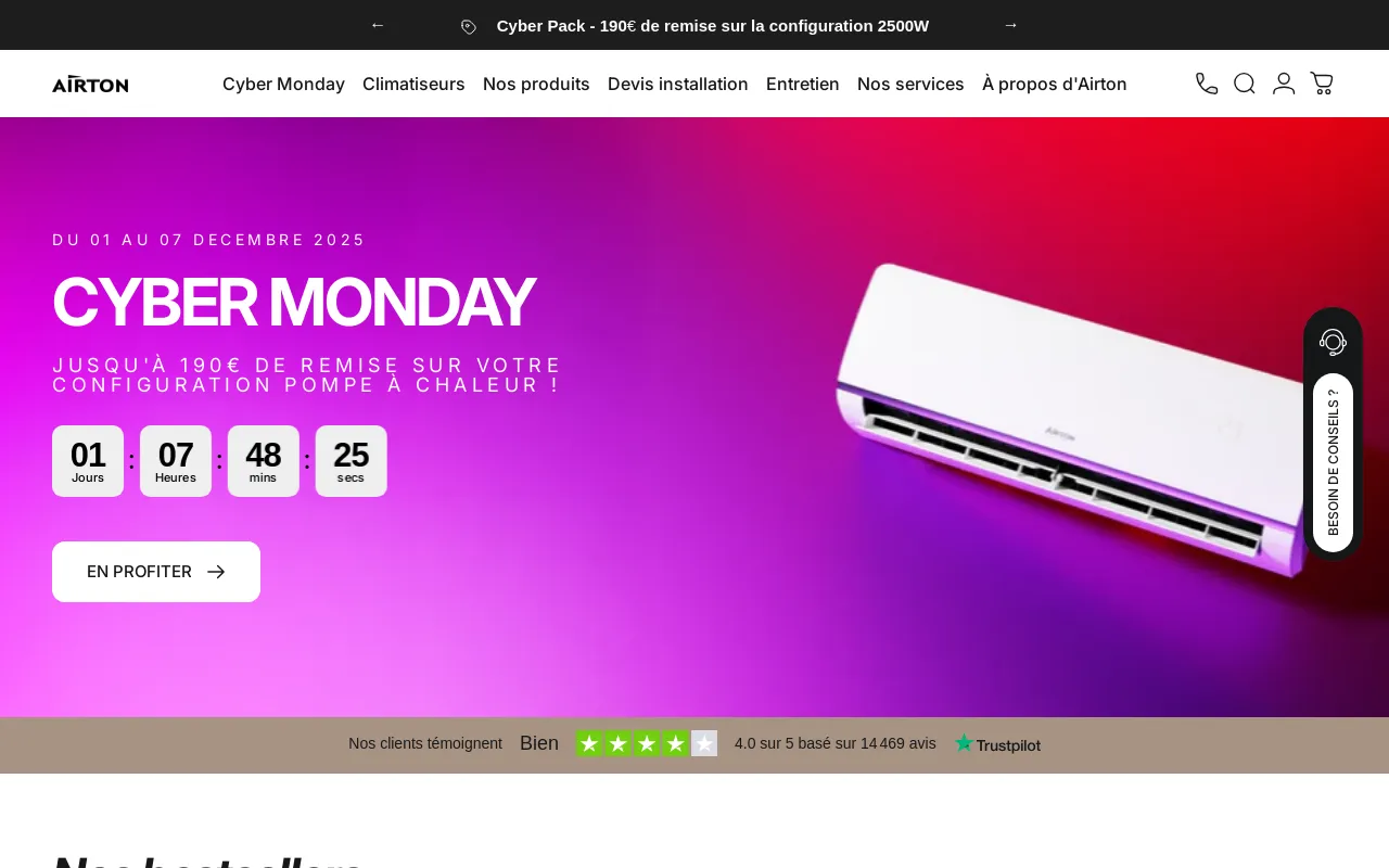 Airton France – Airton.fr screenshot