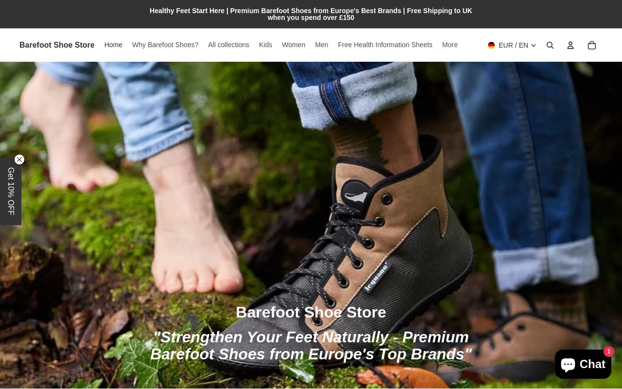barefootshoes4all.com screenshot