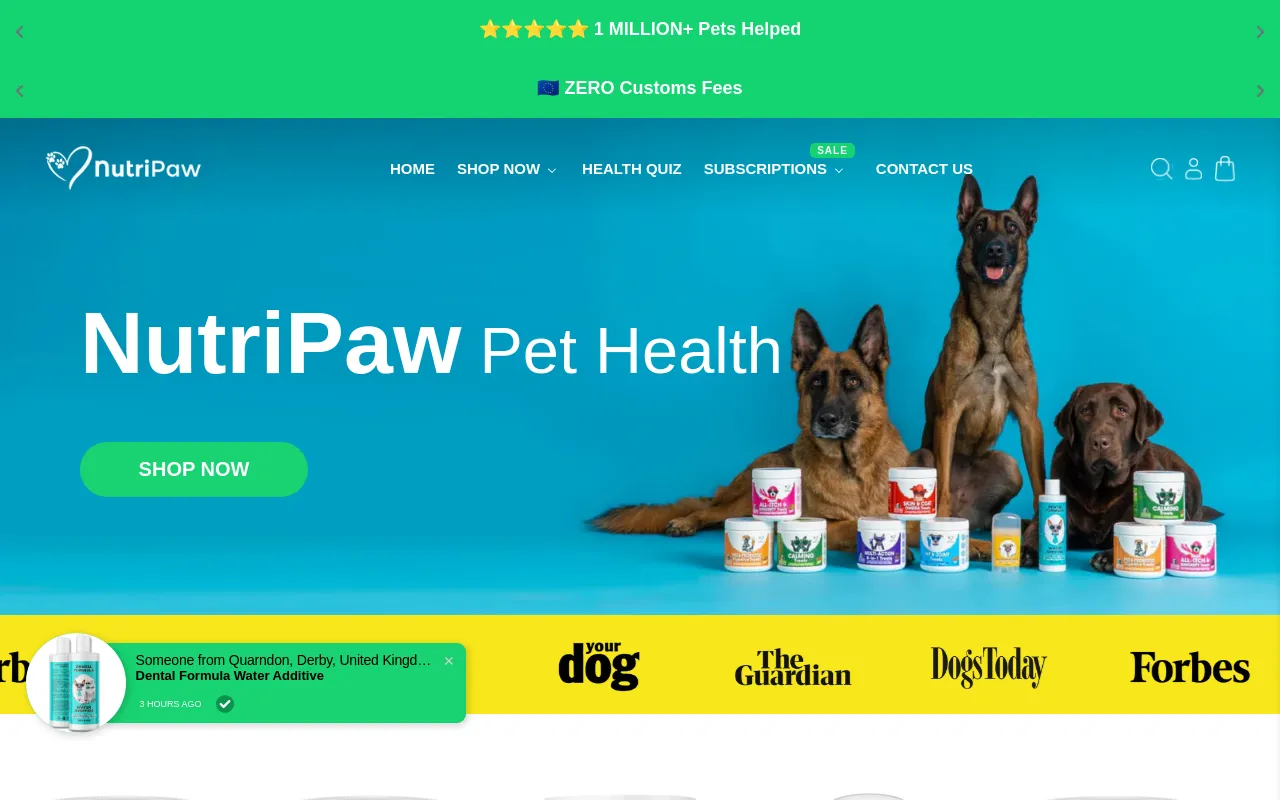 NutriPaw screenshot