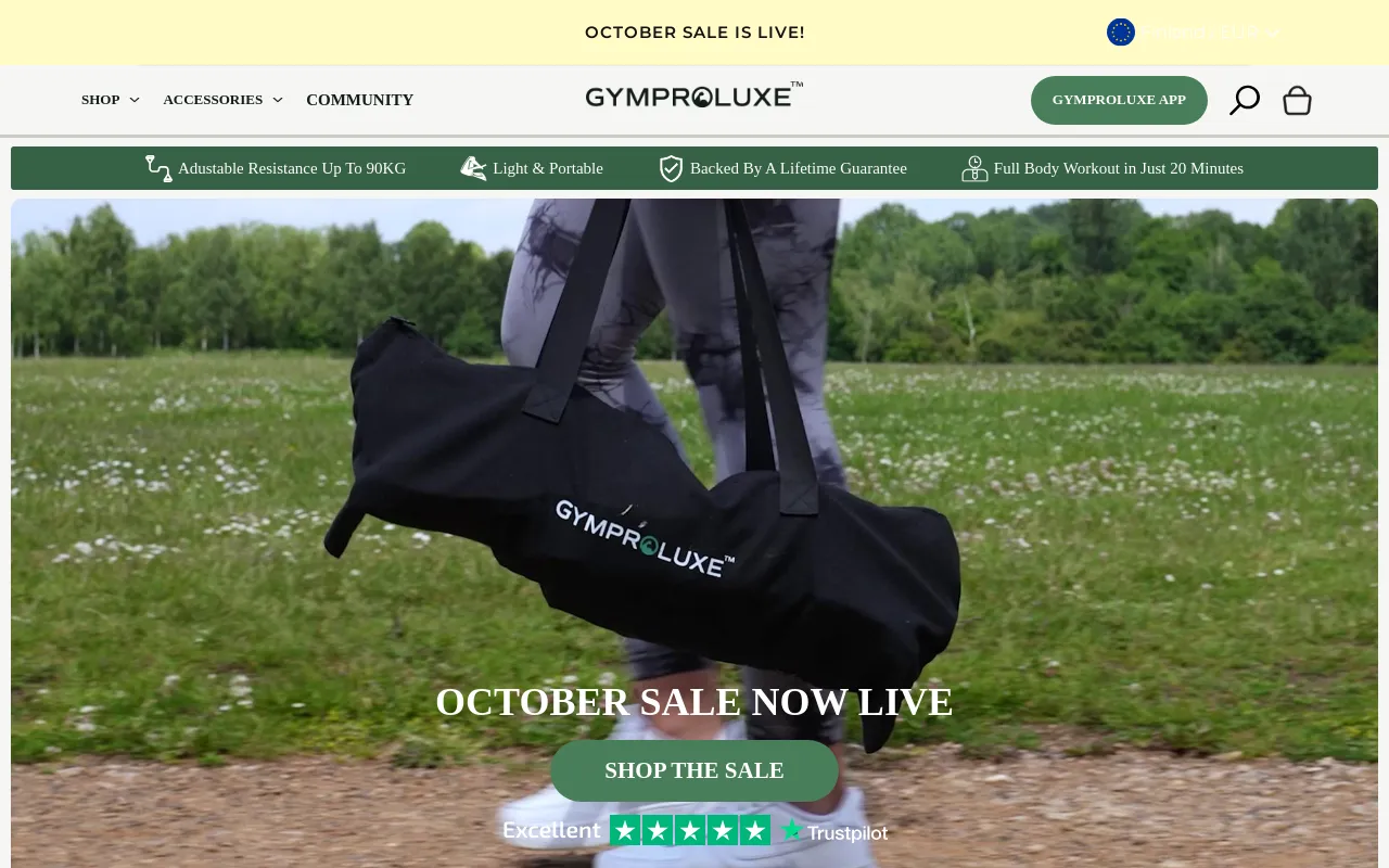 Gymproluxe screenshot