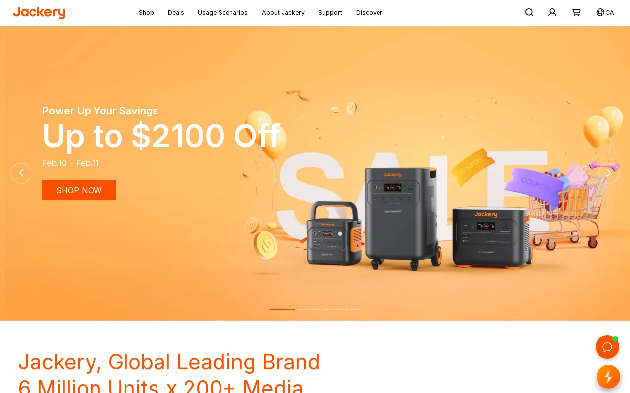 Jackery CA screenshot