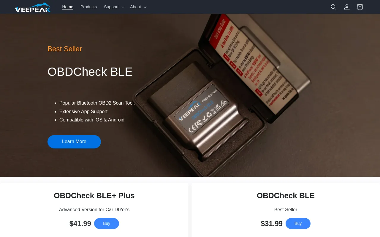 veepeak.com screenshot