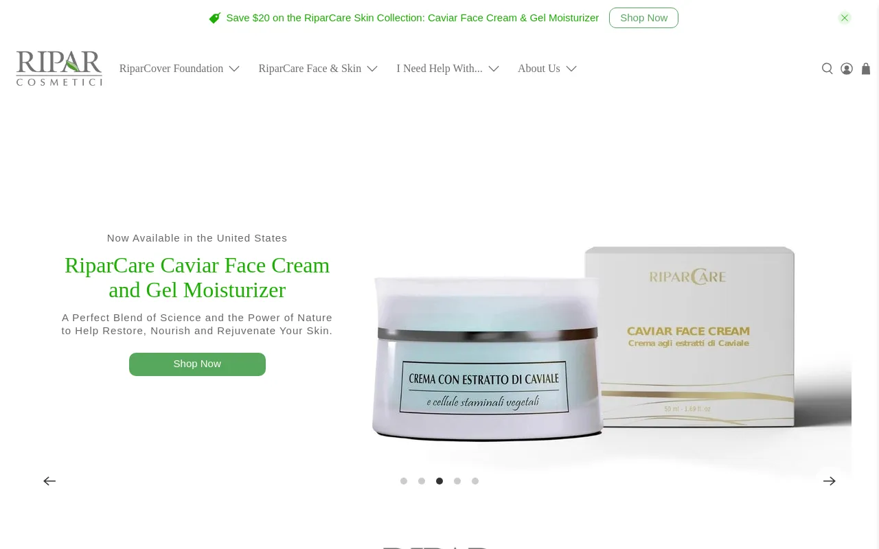 RIPAR Cosmetics - USA screenshot