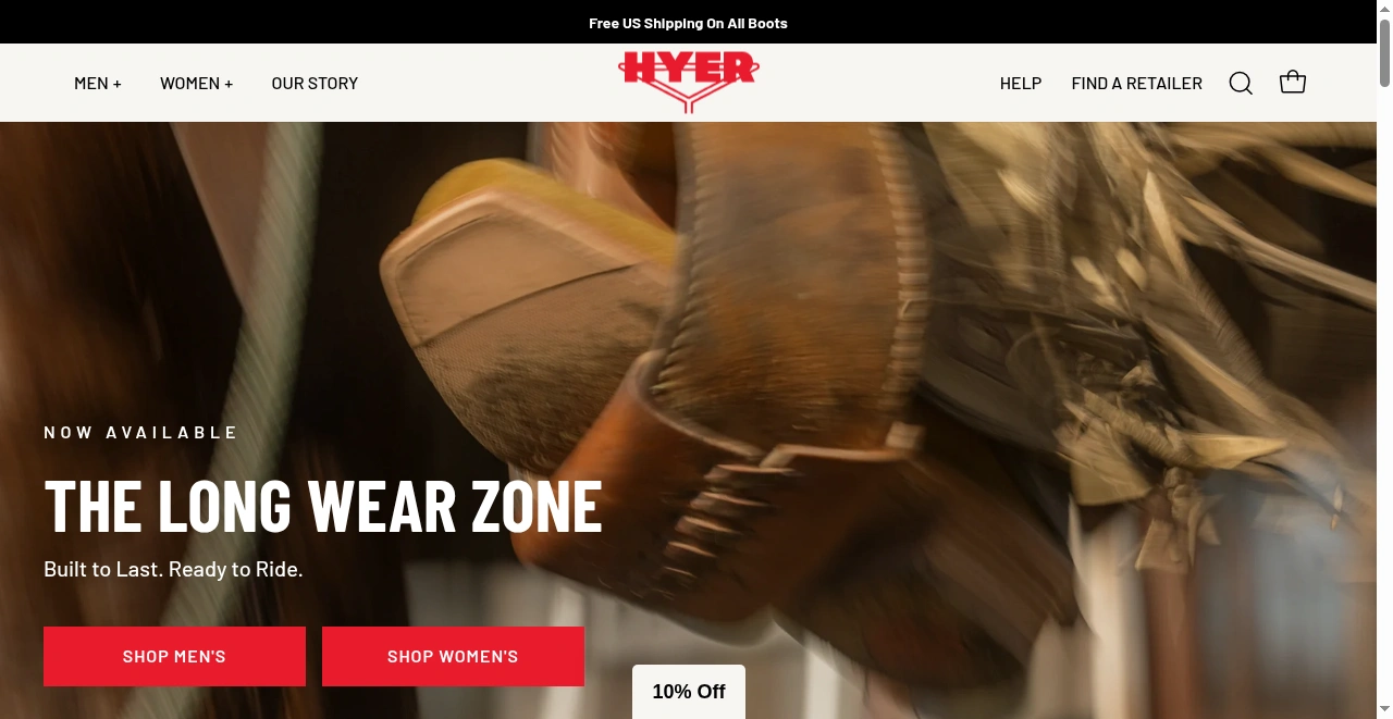 HYER Boots screenshot