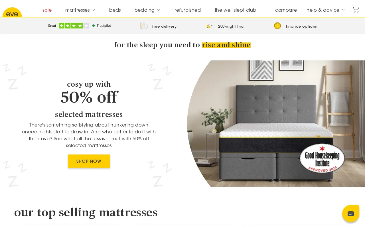 evesleep-uk screenshot