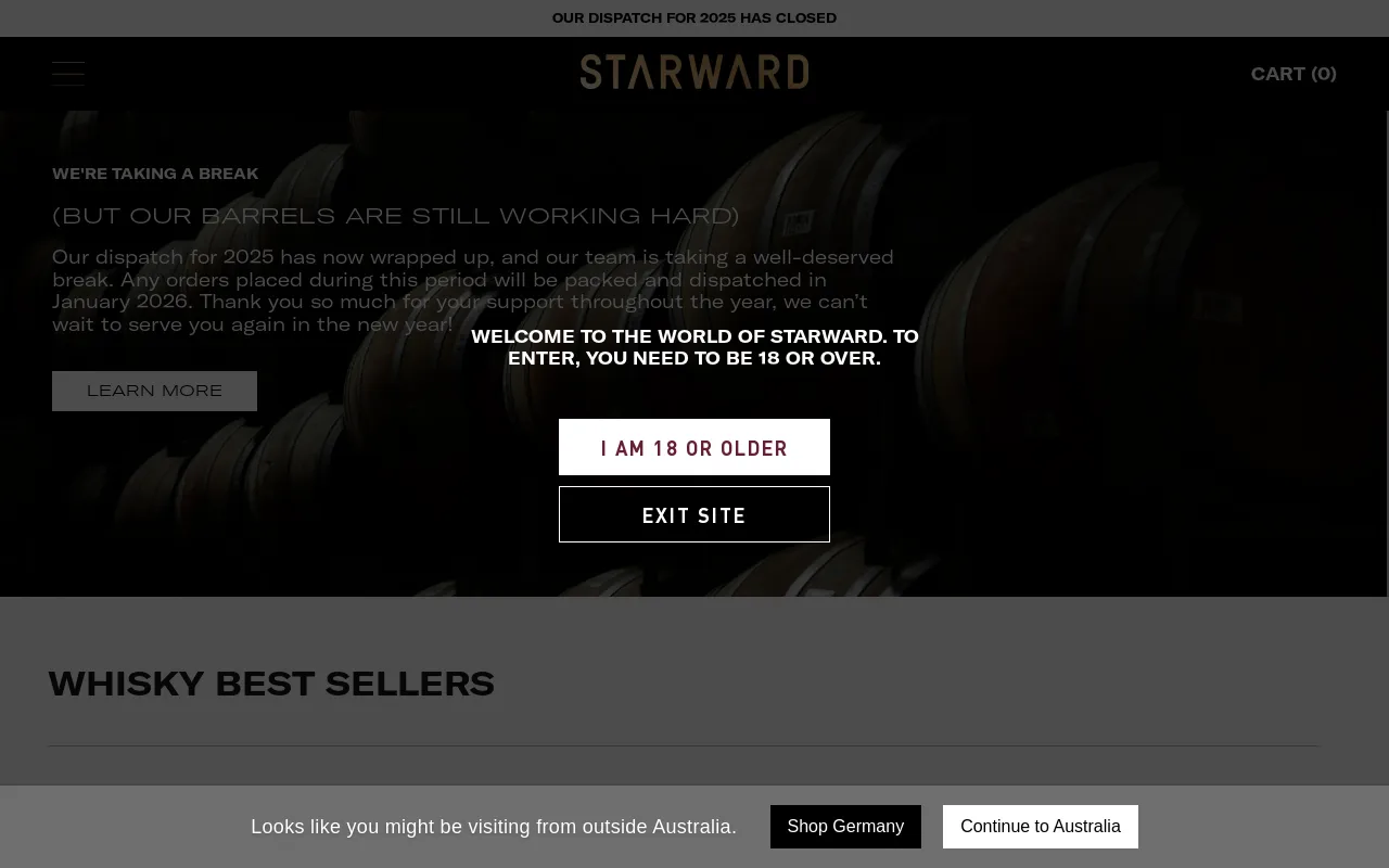 Starward Whisky screenshot