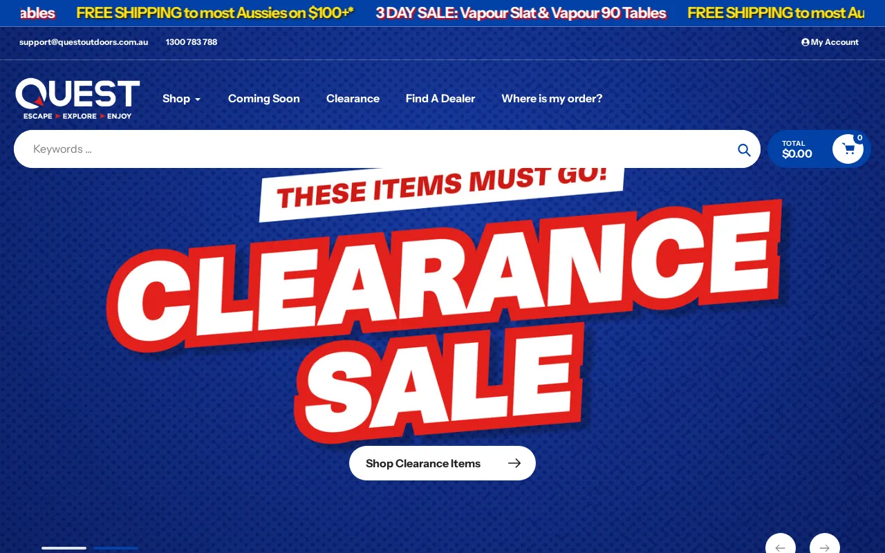 Quest Outdoors Australia screenshot