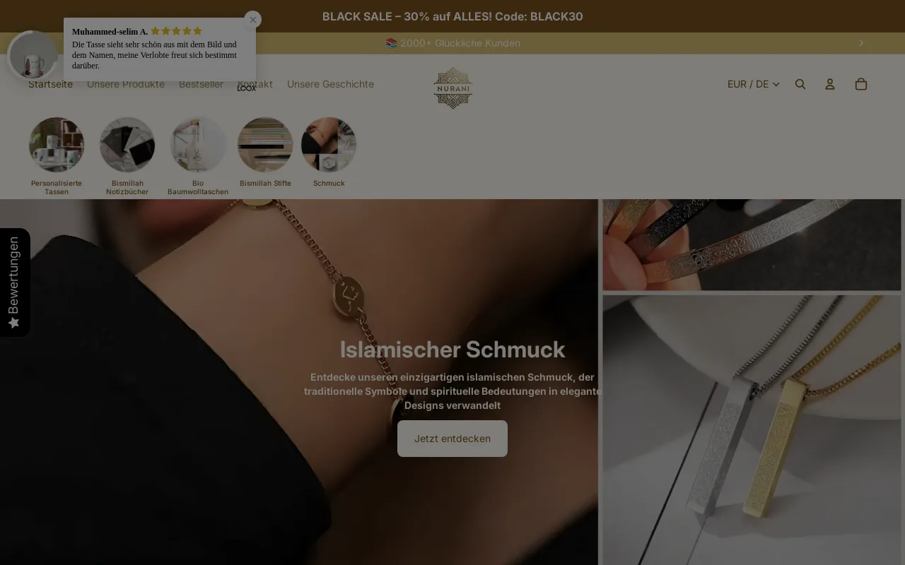 Nurani website screenshot