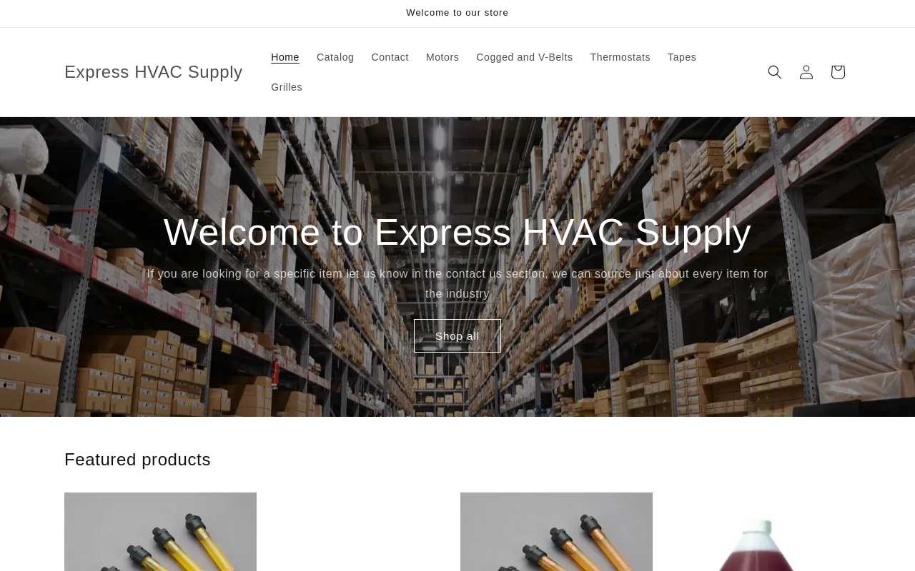 Express HVAC Supply screenshot