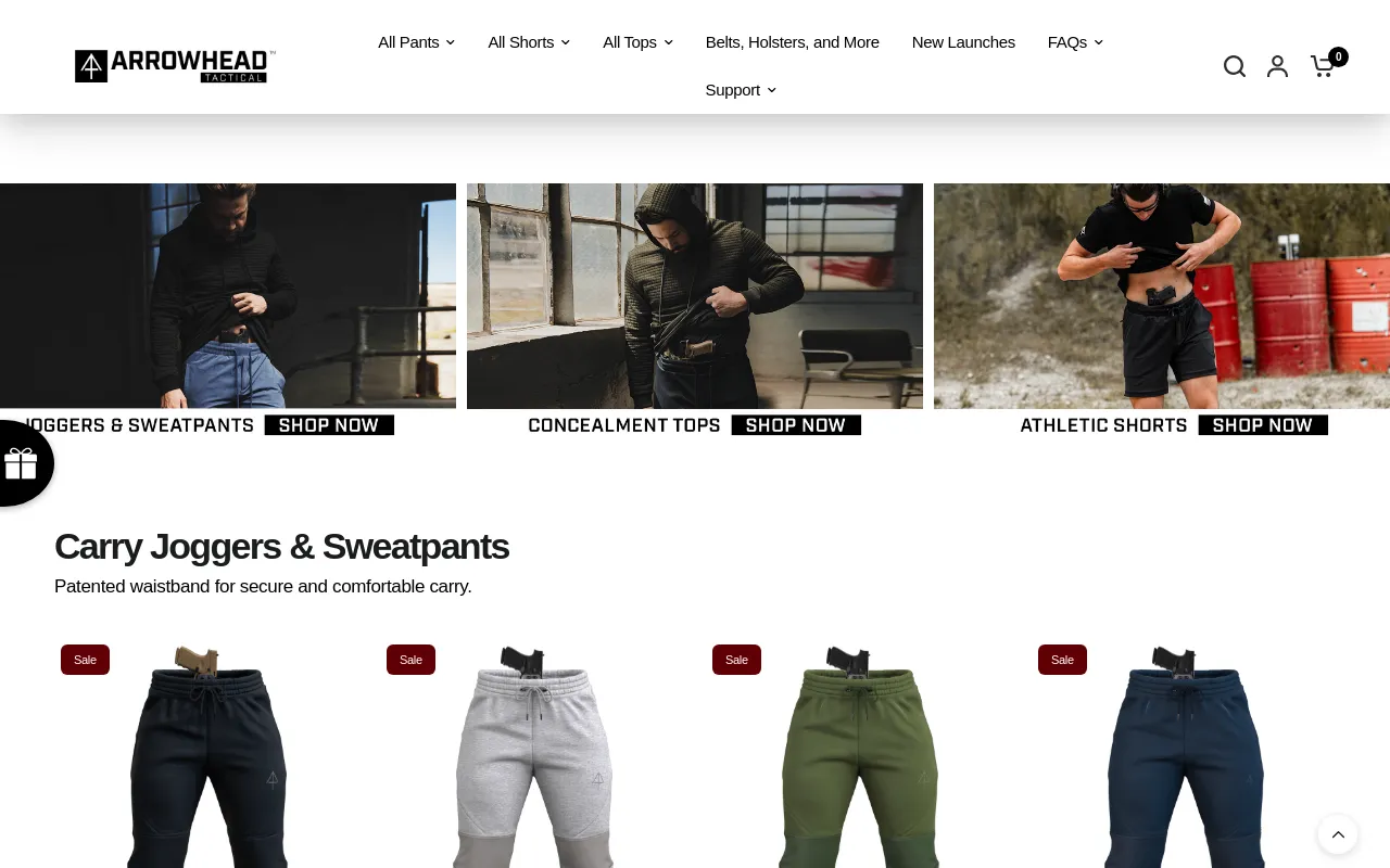 Arrowhead Tactical Apparel screenshot