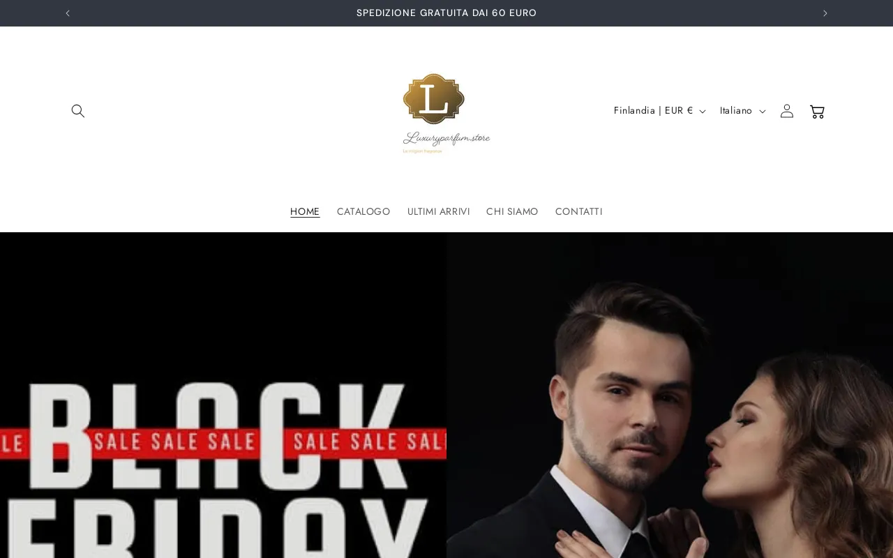 luxuryparfume.store website screenshot