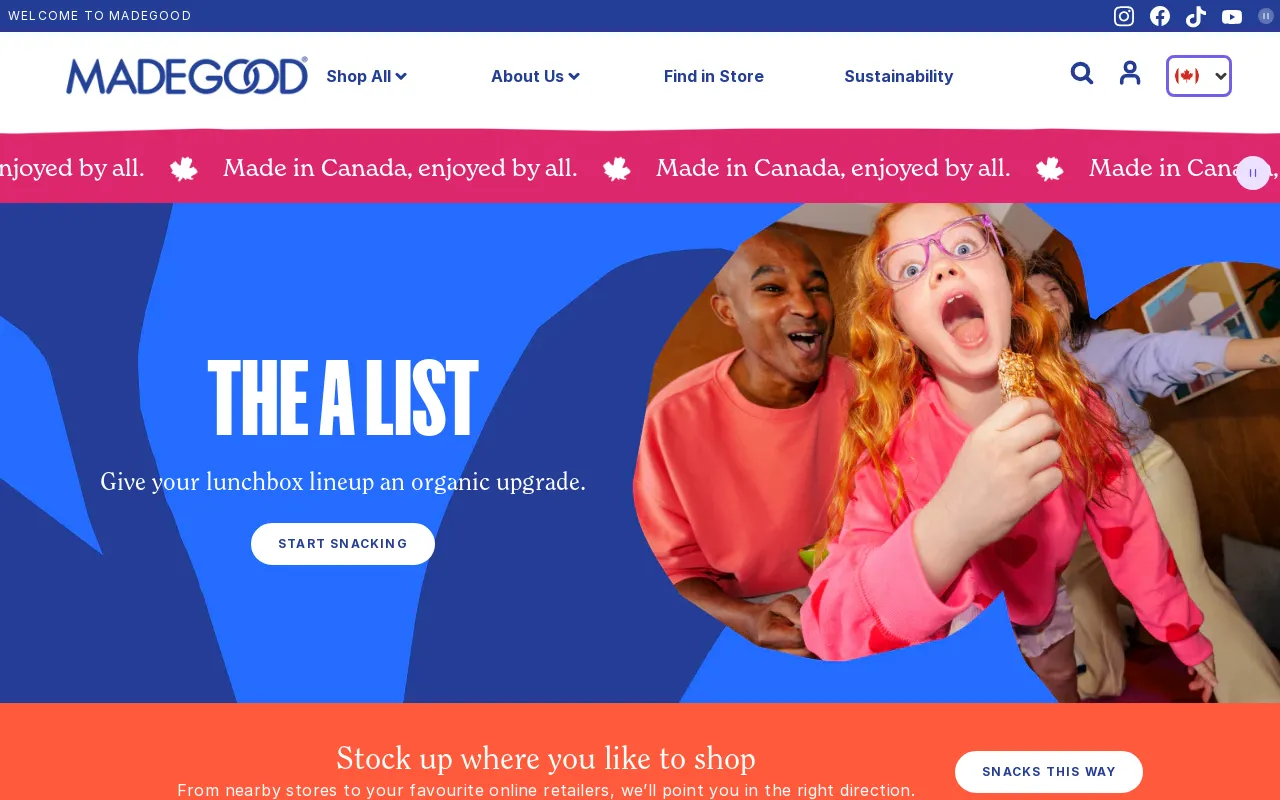 MadeGoodFoods-Canada screenshot