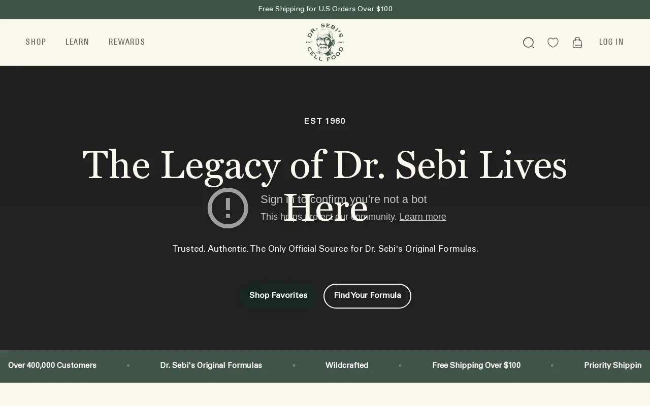 Dr Sebi’s Cell Food screenshot