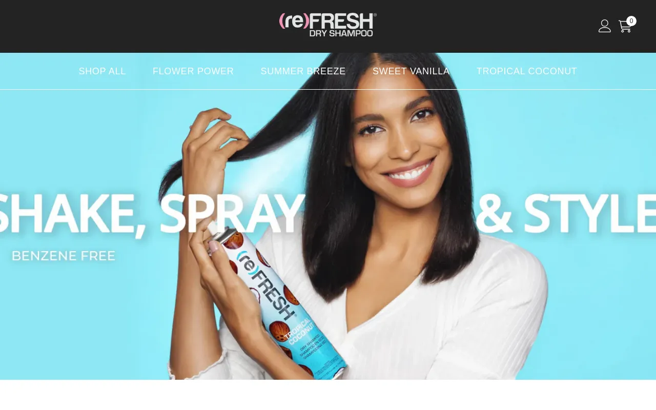 (re)FRESH® Dry Shampoo screenshot