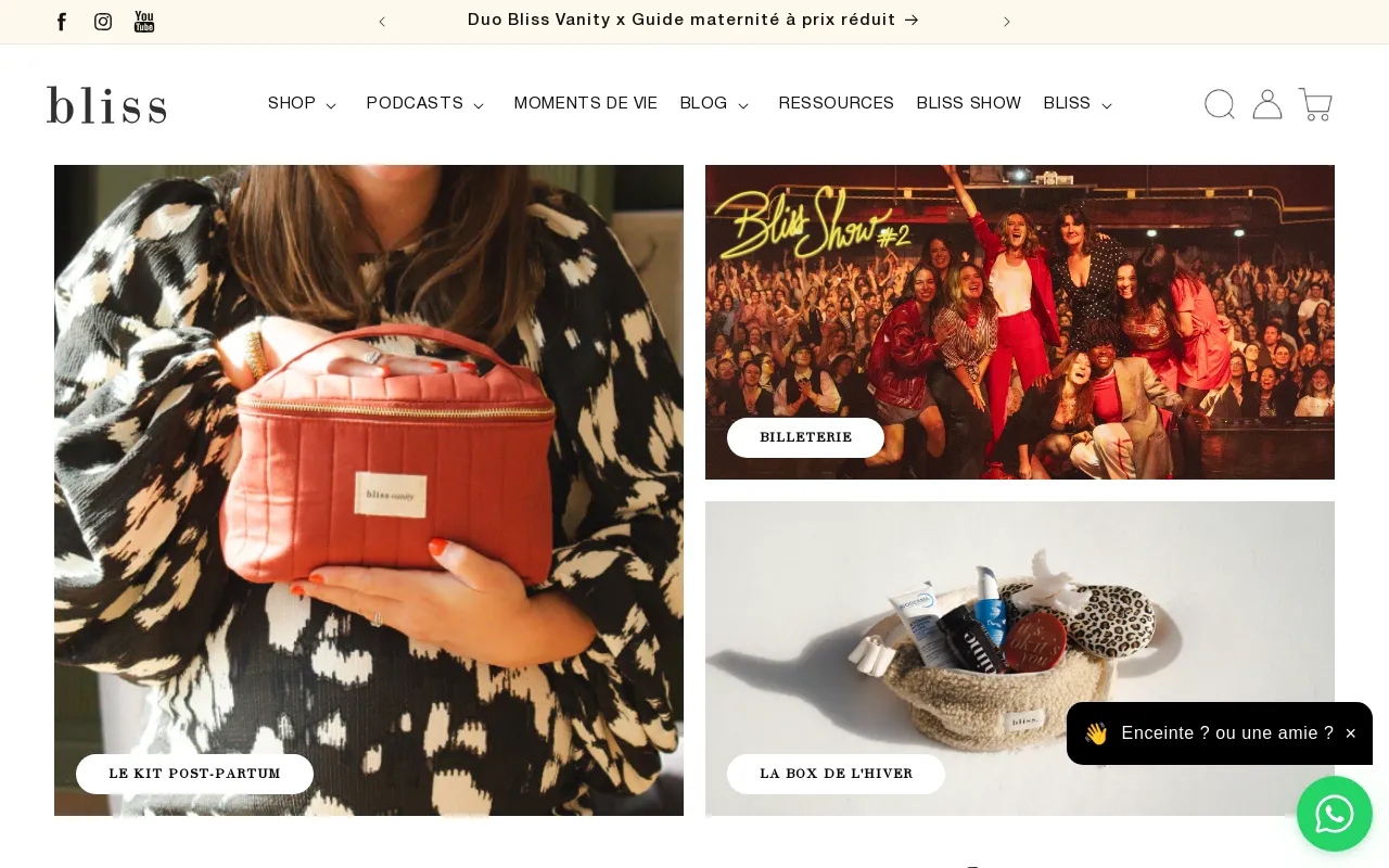 The BlissShop screenshot