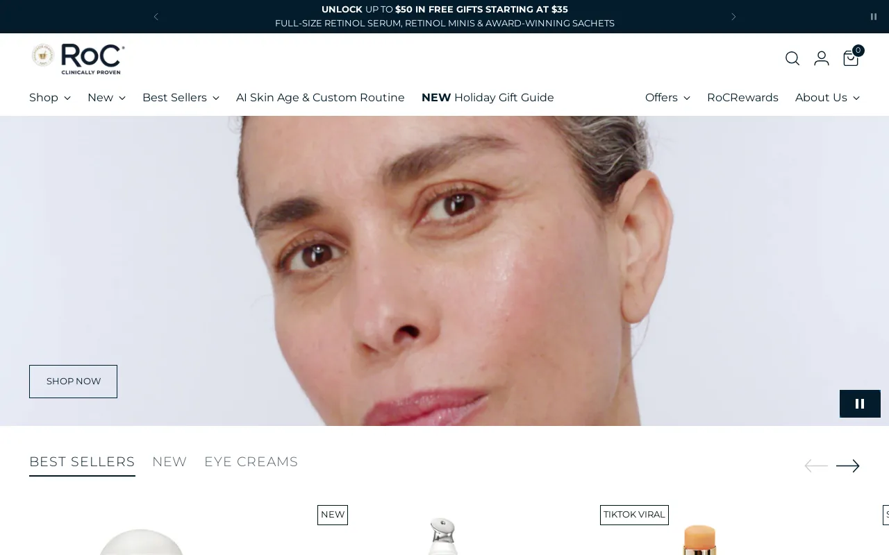 RoC® Skincare screenshot