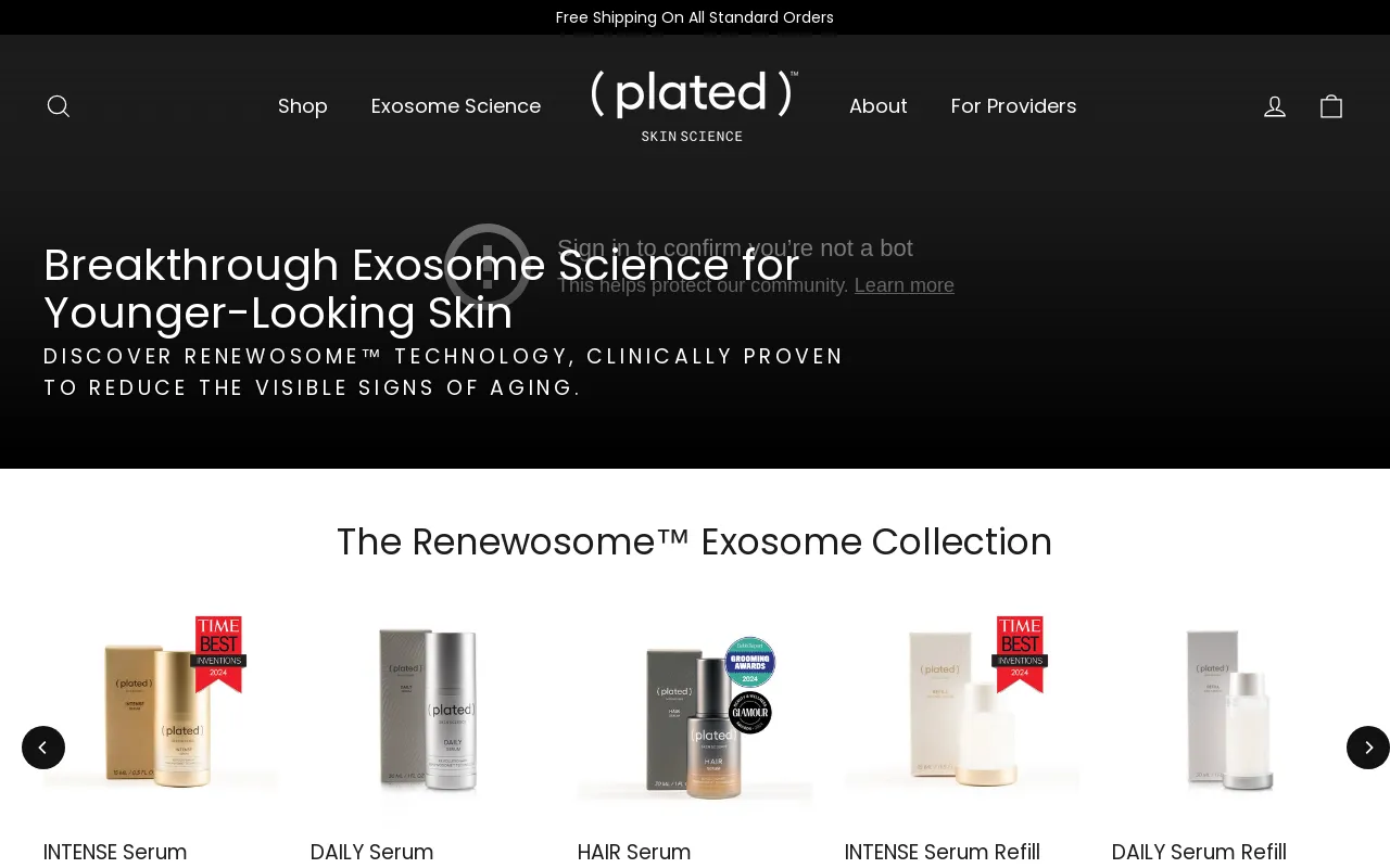 ( plated )® Skin Science screenshot