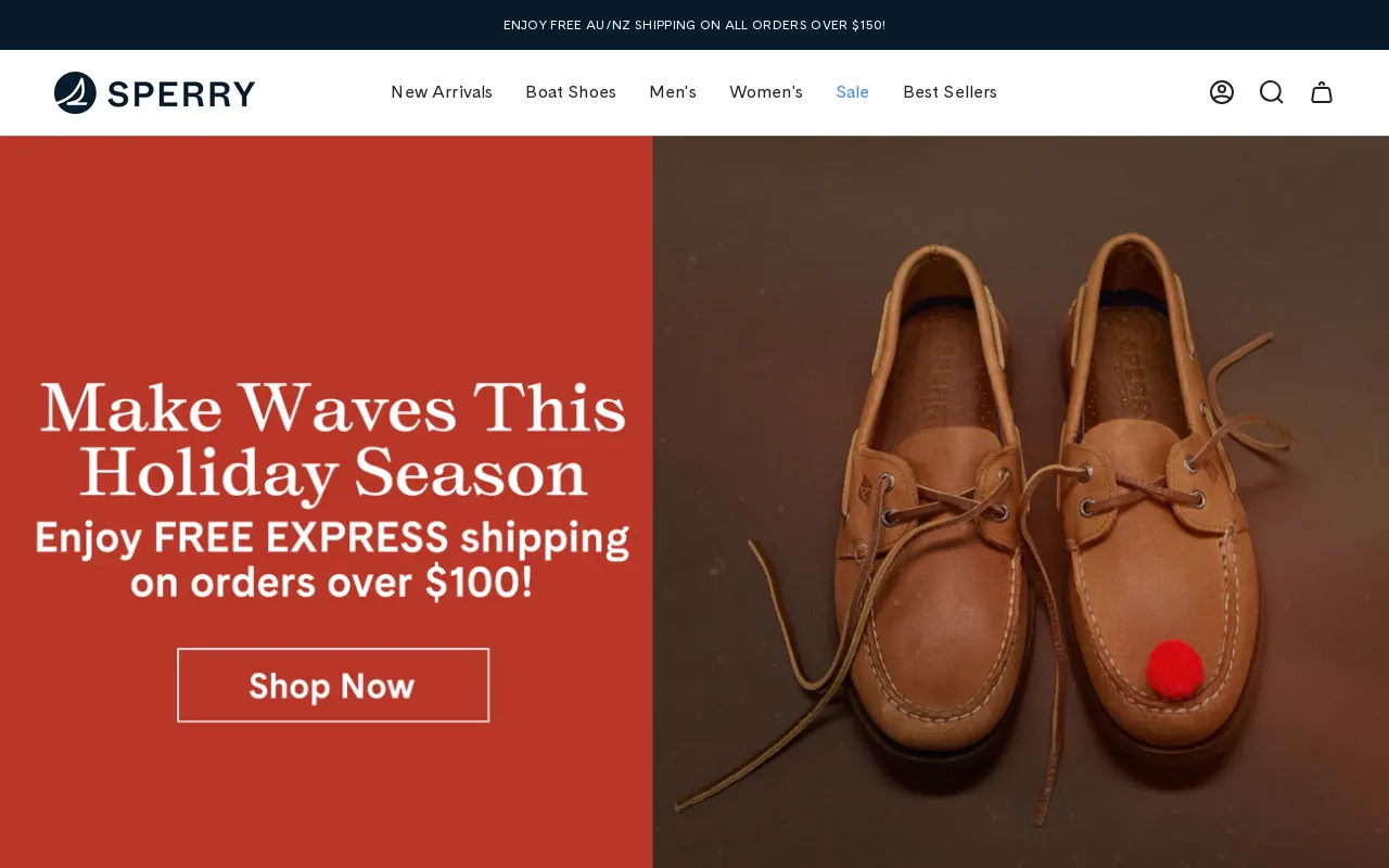 Sperry Australia screenshot