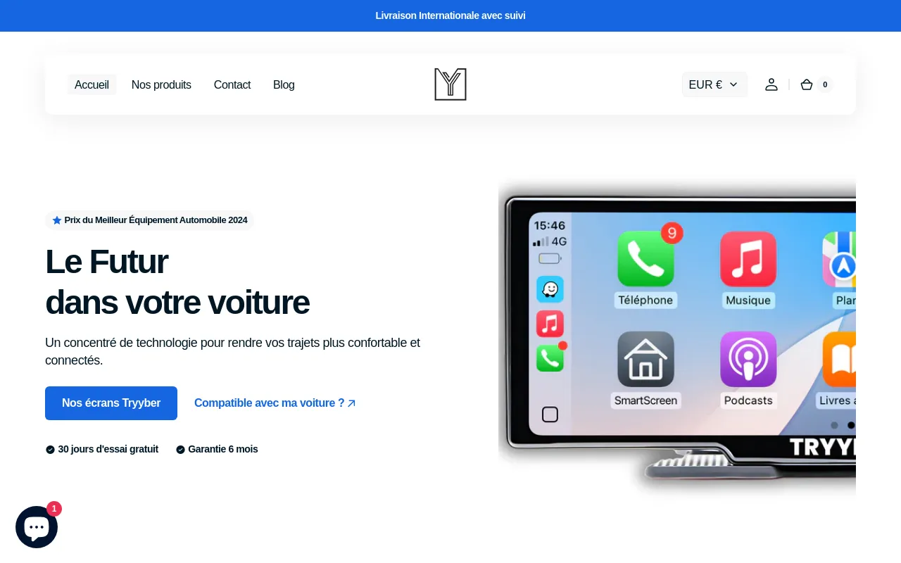 Tryyber screenshot