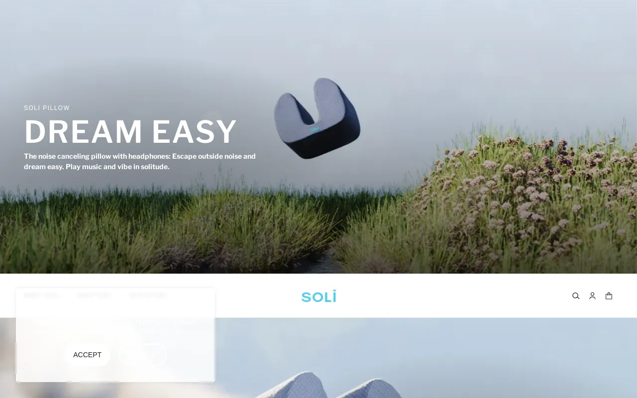 Soli website screenshot