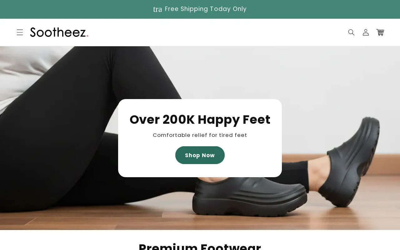 Sootheez Footwear screenshot