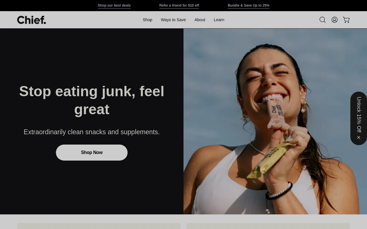 Chief Nutrition (USA) screenshot