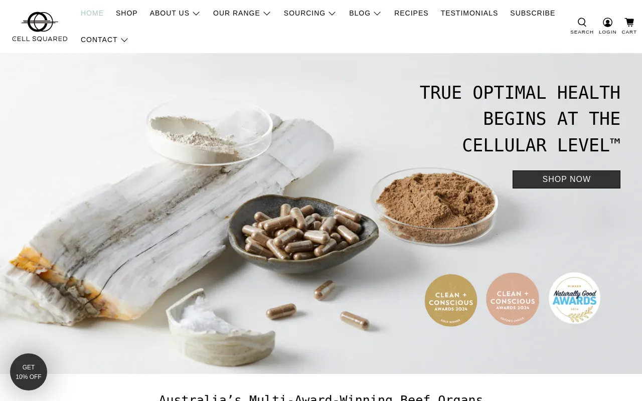 www.cellsquared.com.au screenshot