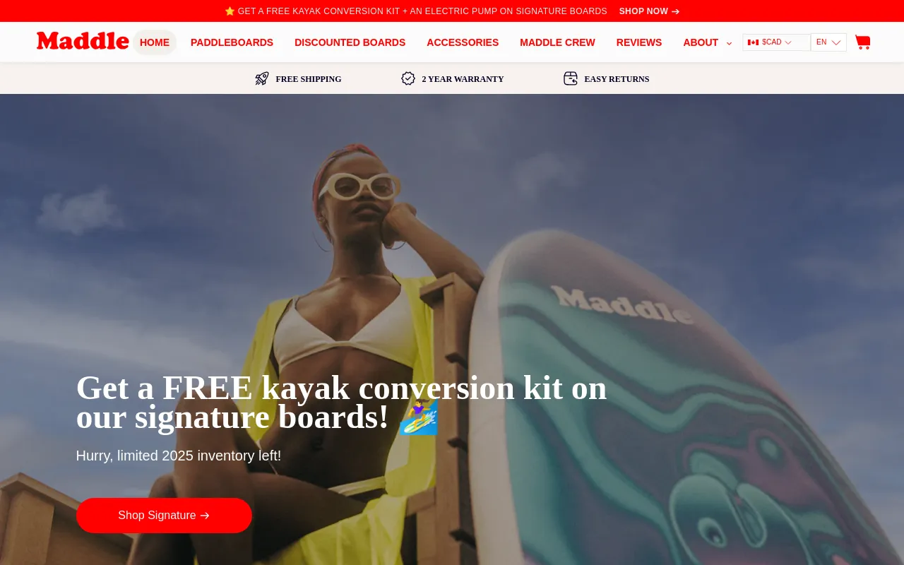 Maddleboards screenshot