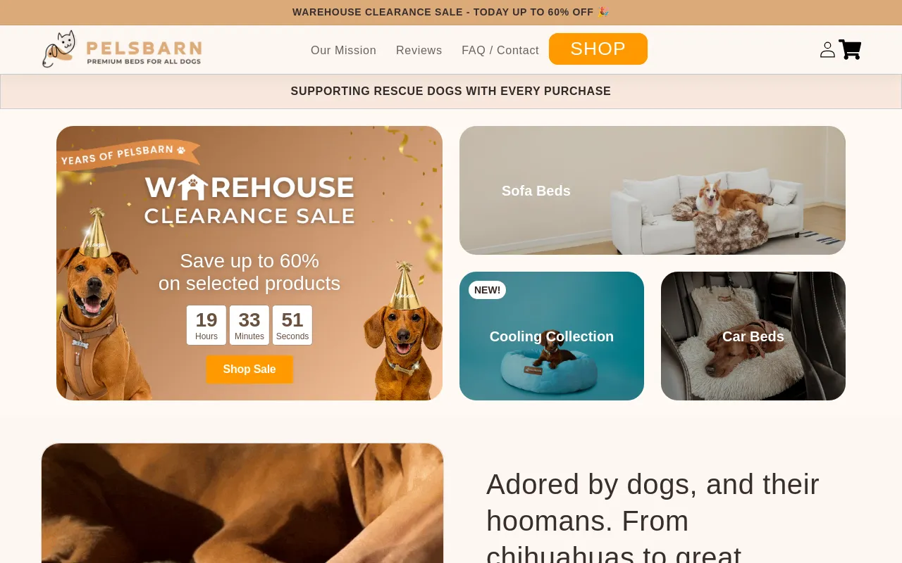Pelsbarn.org screenshot