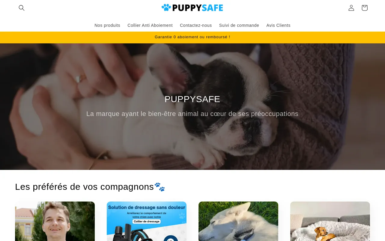 puppy-safe.fr screenshot