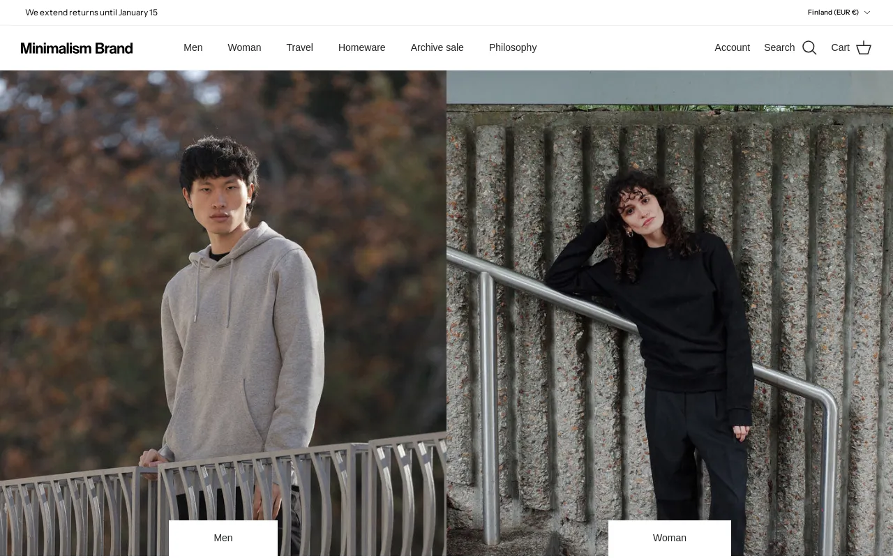 Minimalism Brand screenshot