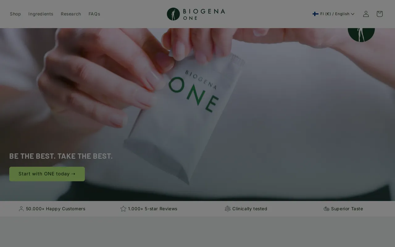 BIOGENA ONE EU screenshot