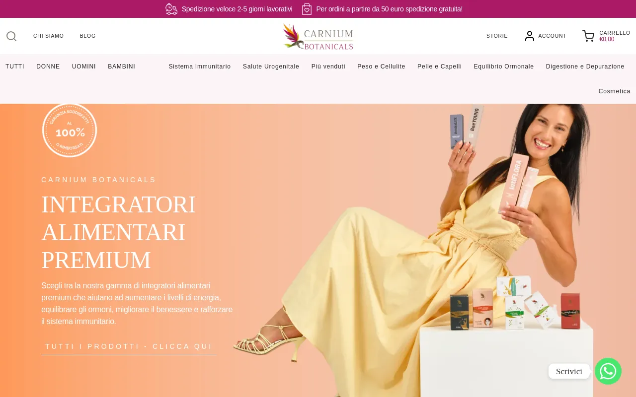Carnium Botanicals Italia screenshot