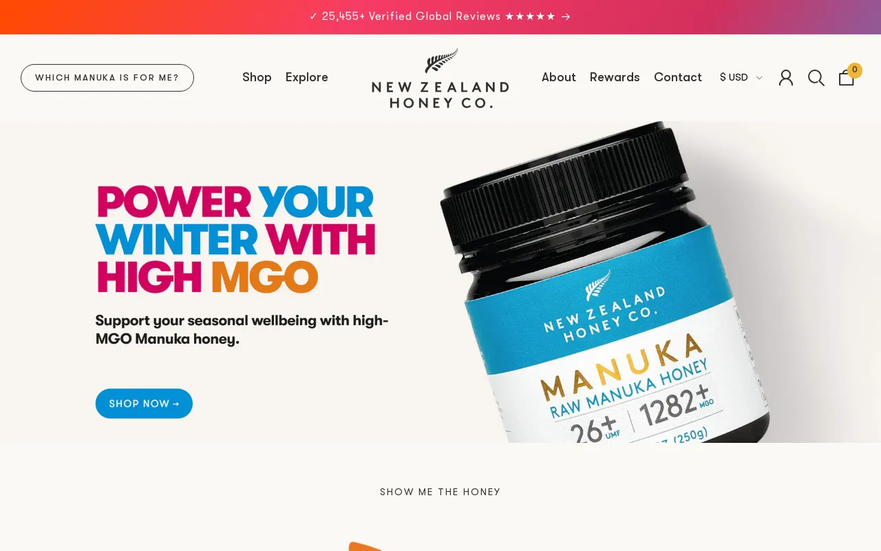 New Zealand Honey Co.™ screenshot