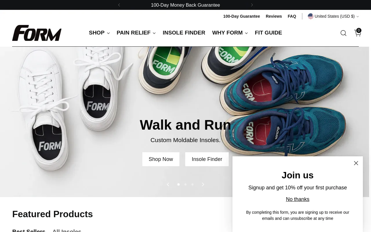Form Insoles screenshot