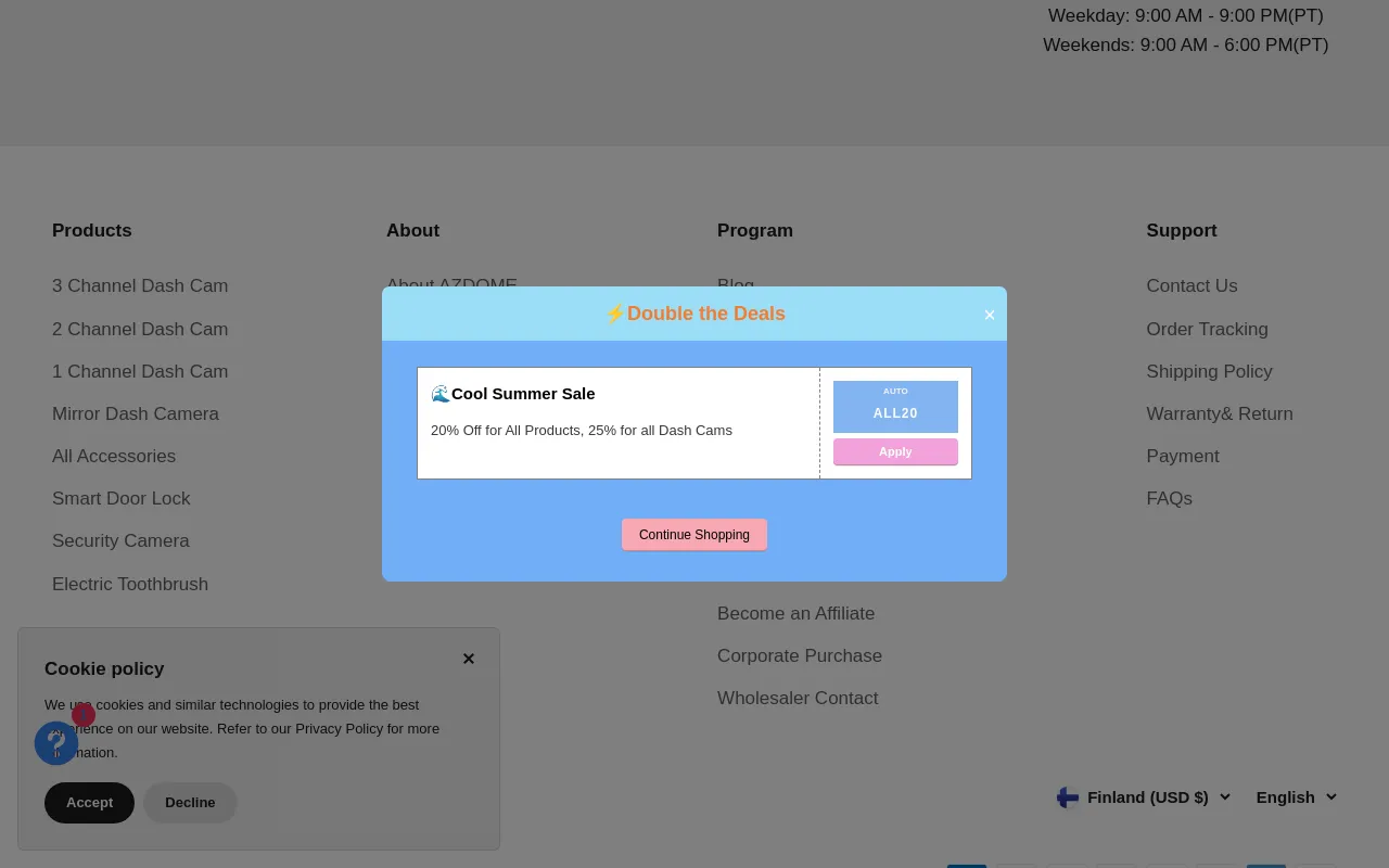AZDOME screenshot