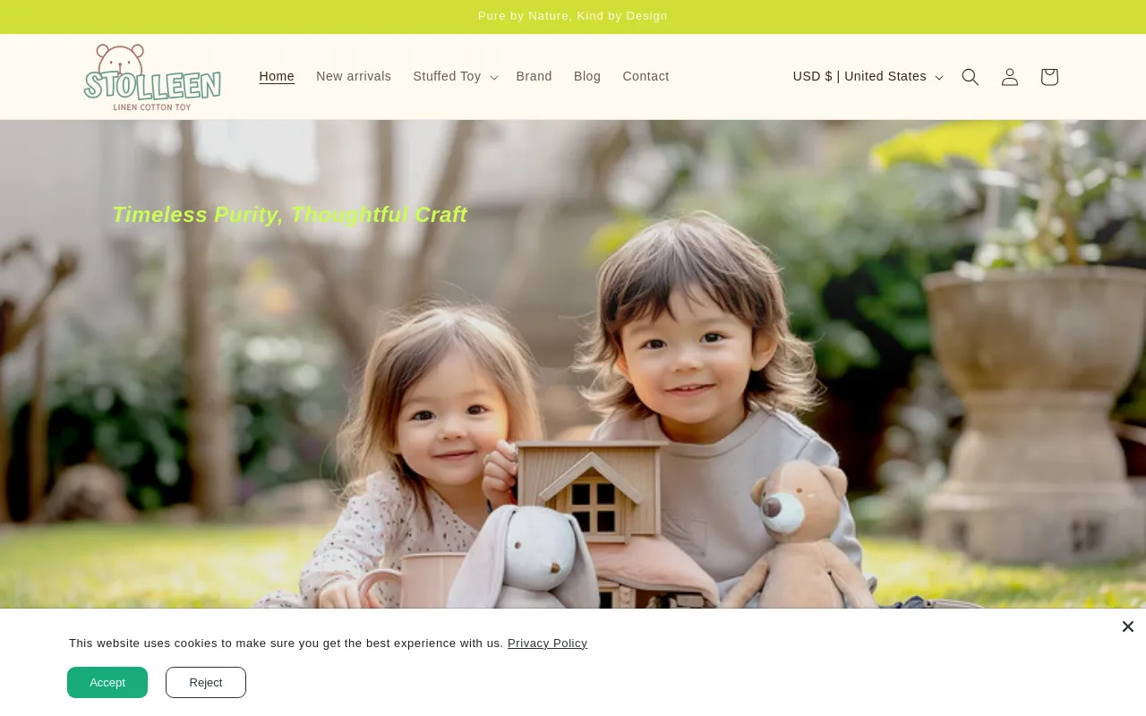 stolleen website screenshot