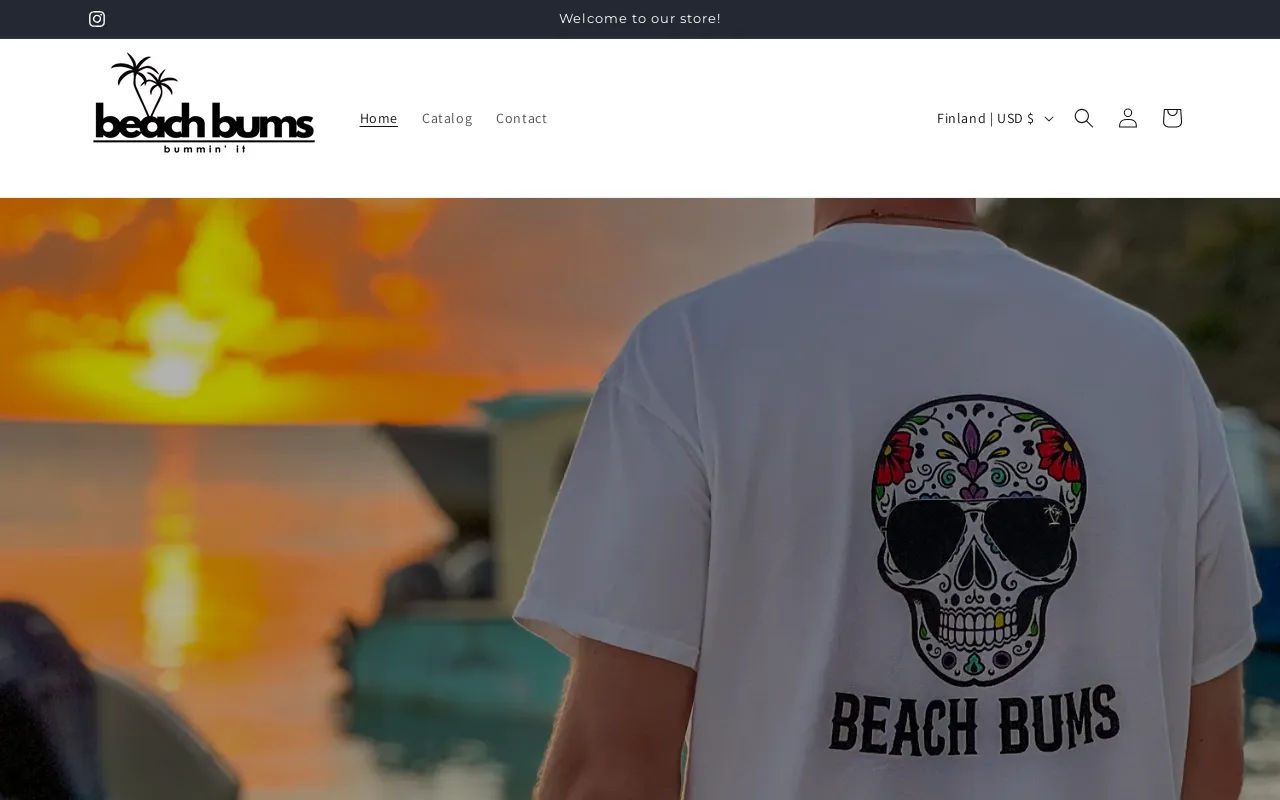 Beach Bums website screenshot