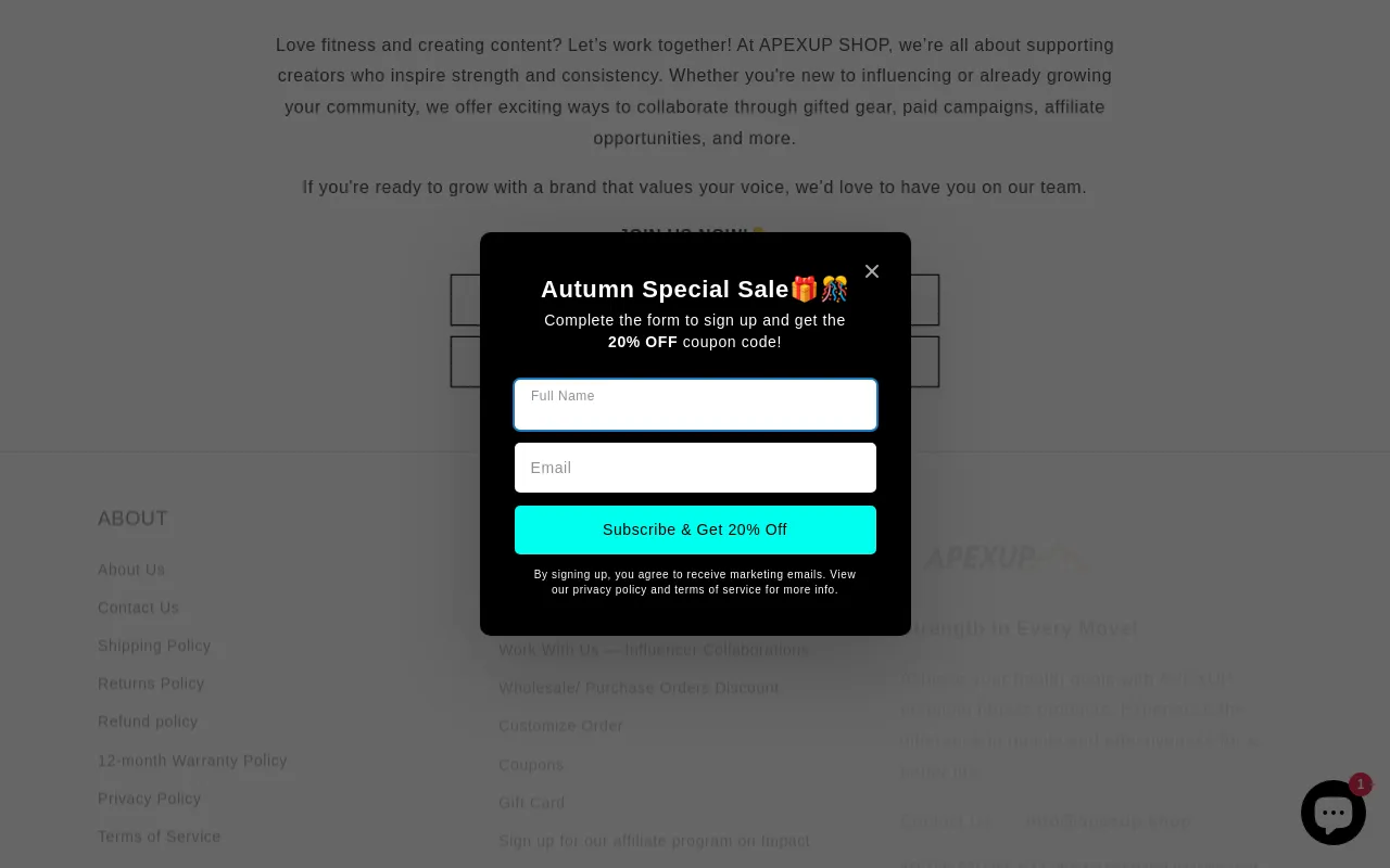 APEXUP SHOP screenshot