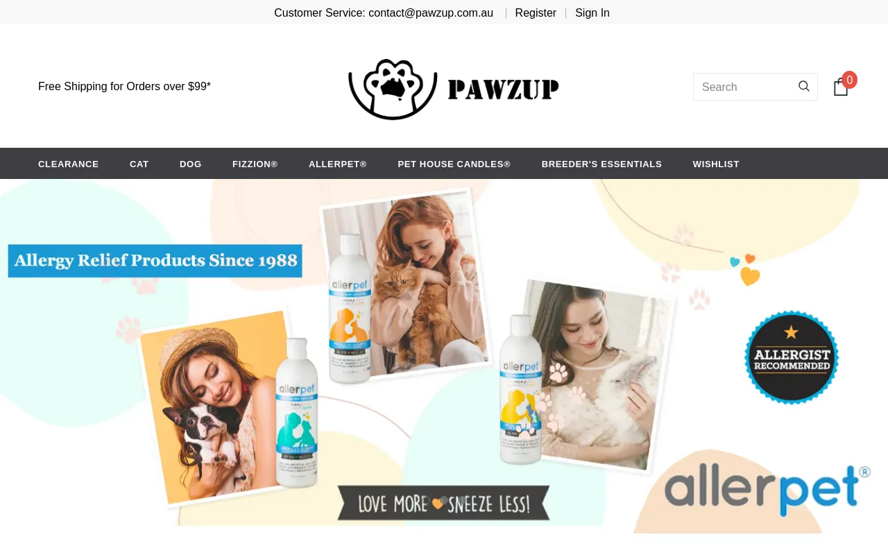 www.pawzup.com.au website screenshot